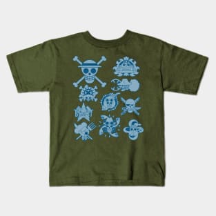 Strawhat Pirates Jolly Roger 9 Kids T-Shirt
